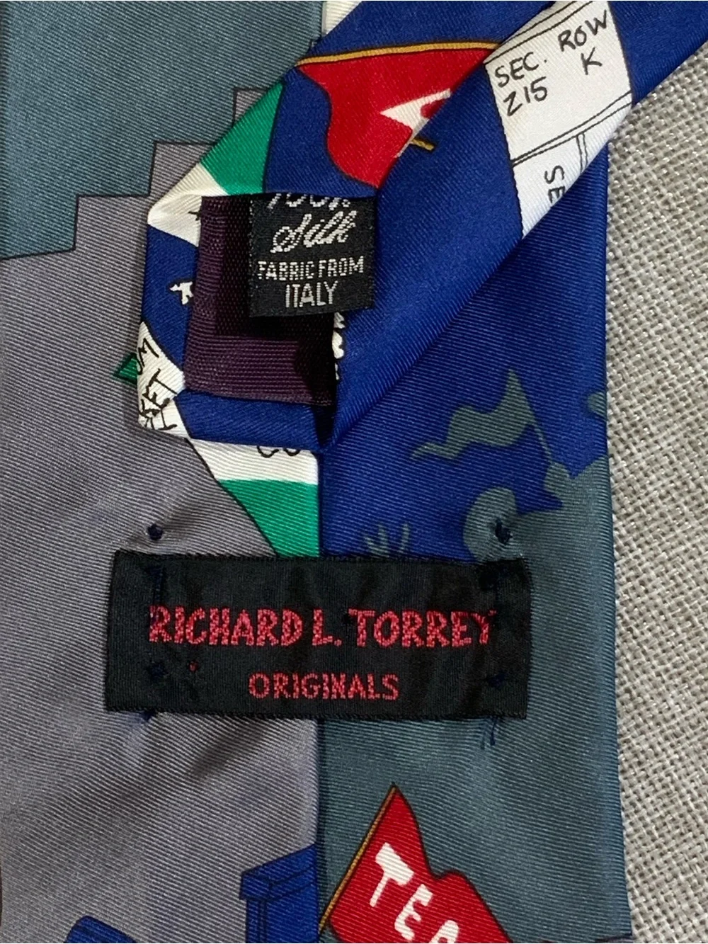 Richard L. Torrey Bench Warmers Football Novelty Silk Tie